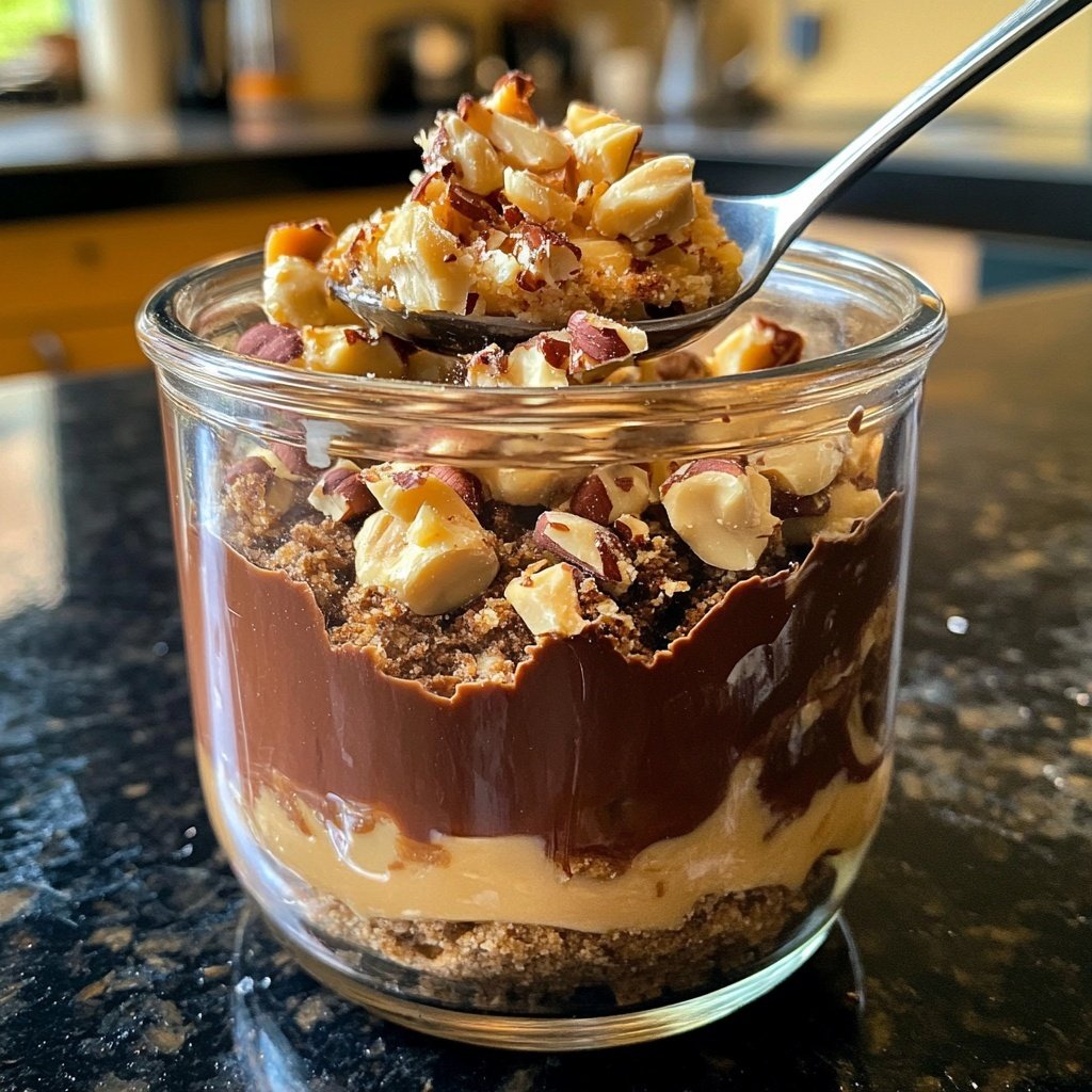 Toffifee-Dessert im Glas