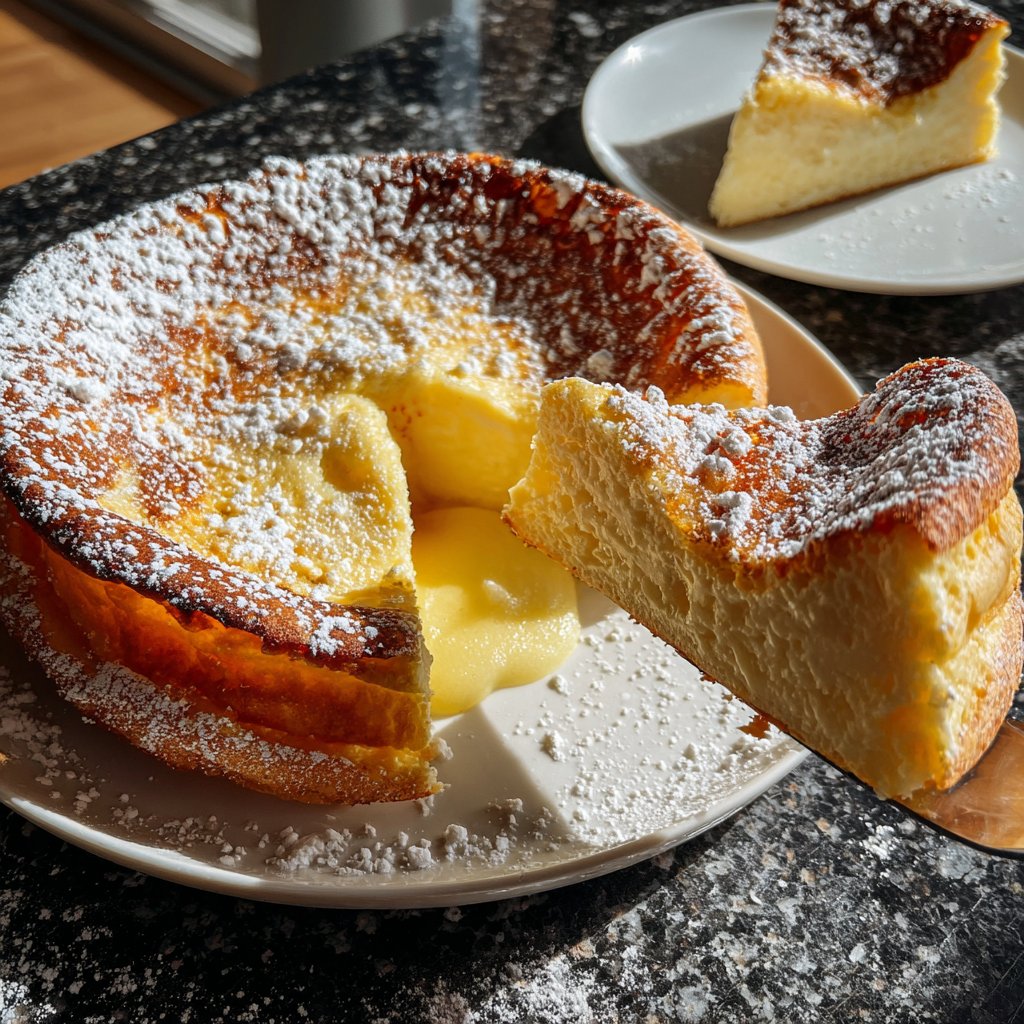 Pfannkuchen mit Vanillepudding