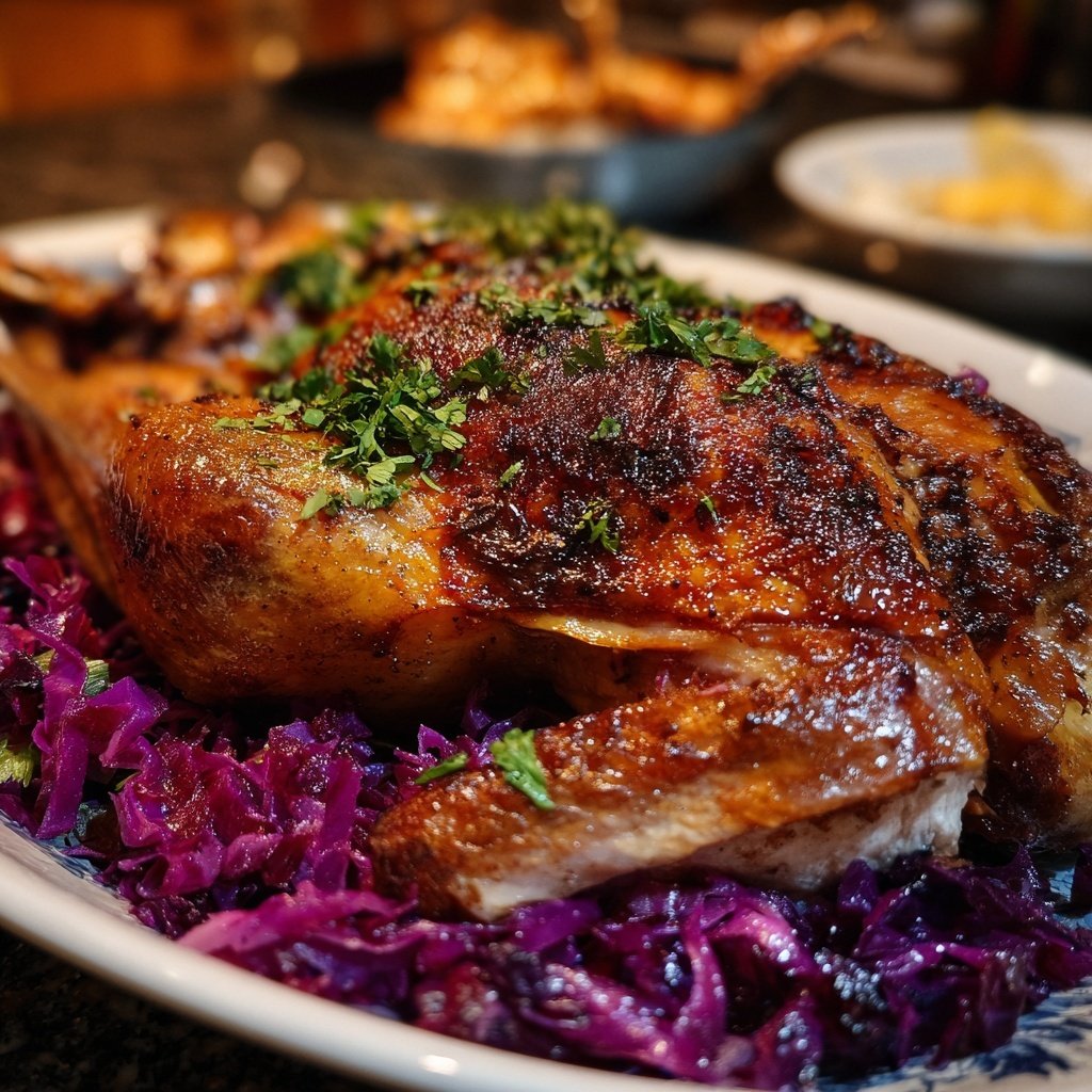 Saisonal & Festlich Weihnachtsgans mit Rotkohl