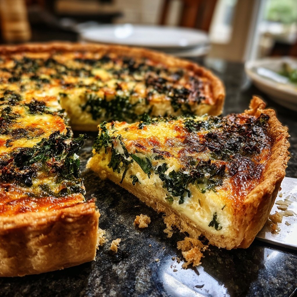 Schwarzkohl-Zitronen-Quiche – einfaches Rezept