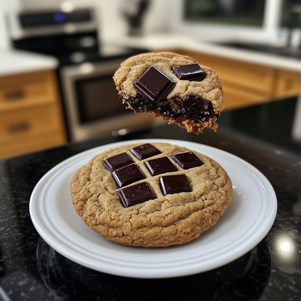 Weiche Mandel-Zimt-Cookies mit dunkler Schokolade