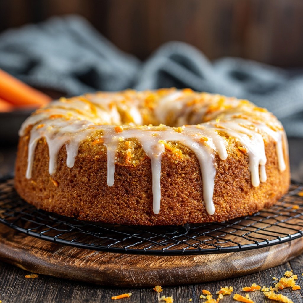 Karottenkuchen Mit Honig Glasur