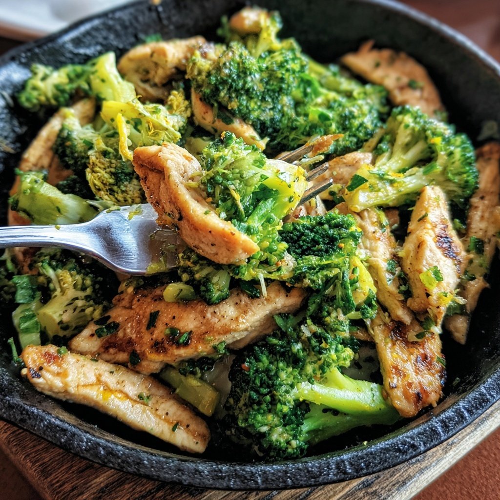 Kalorienarme Pfanne Mit Brokkoli