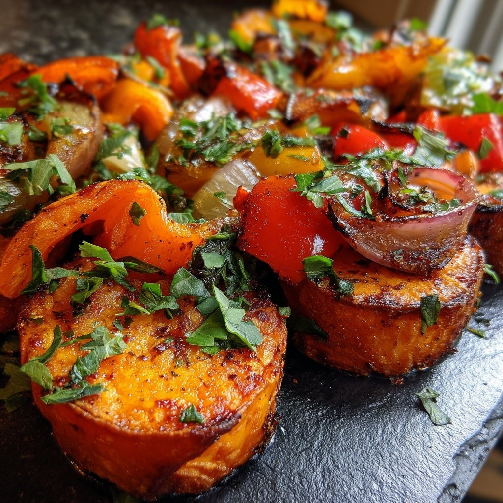 Ofen Süßkartoffeln Mit Paprika