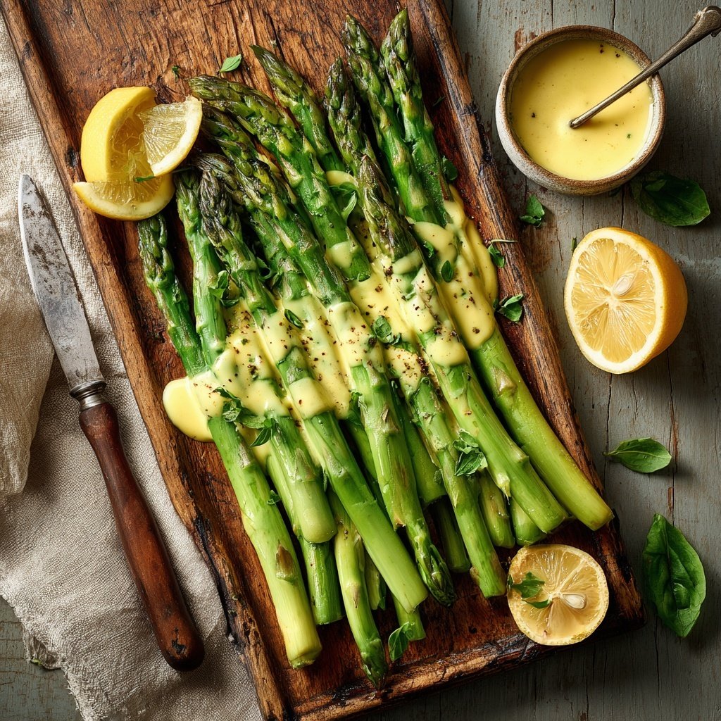 Grüner Spargel Mit Zitronen Sauce