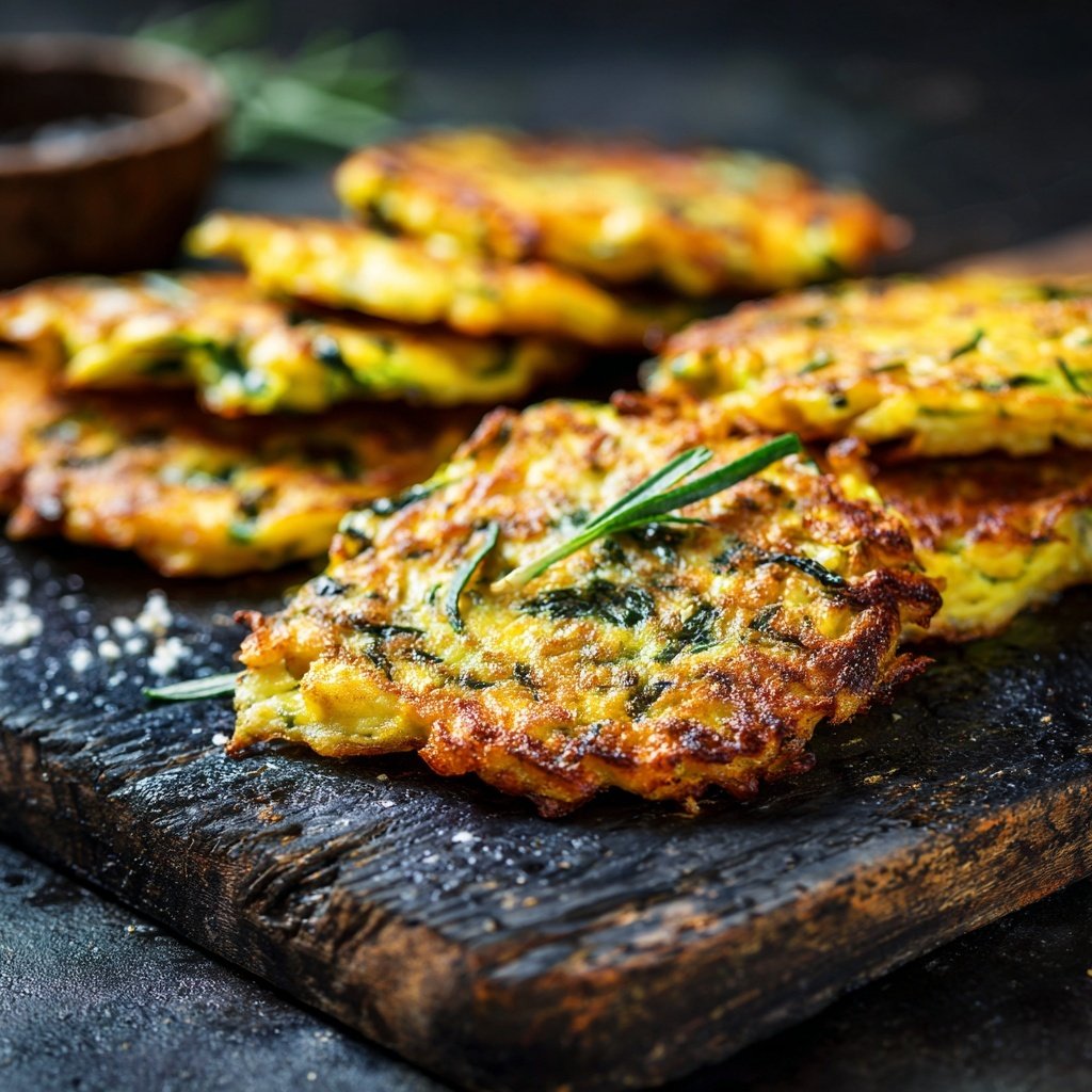 Zucchini-Puffer im Ofen