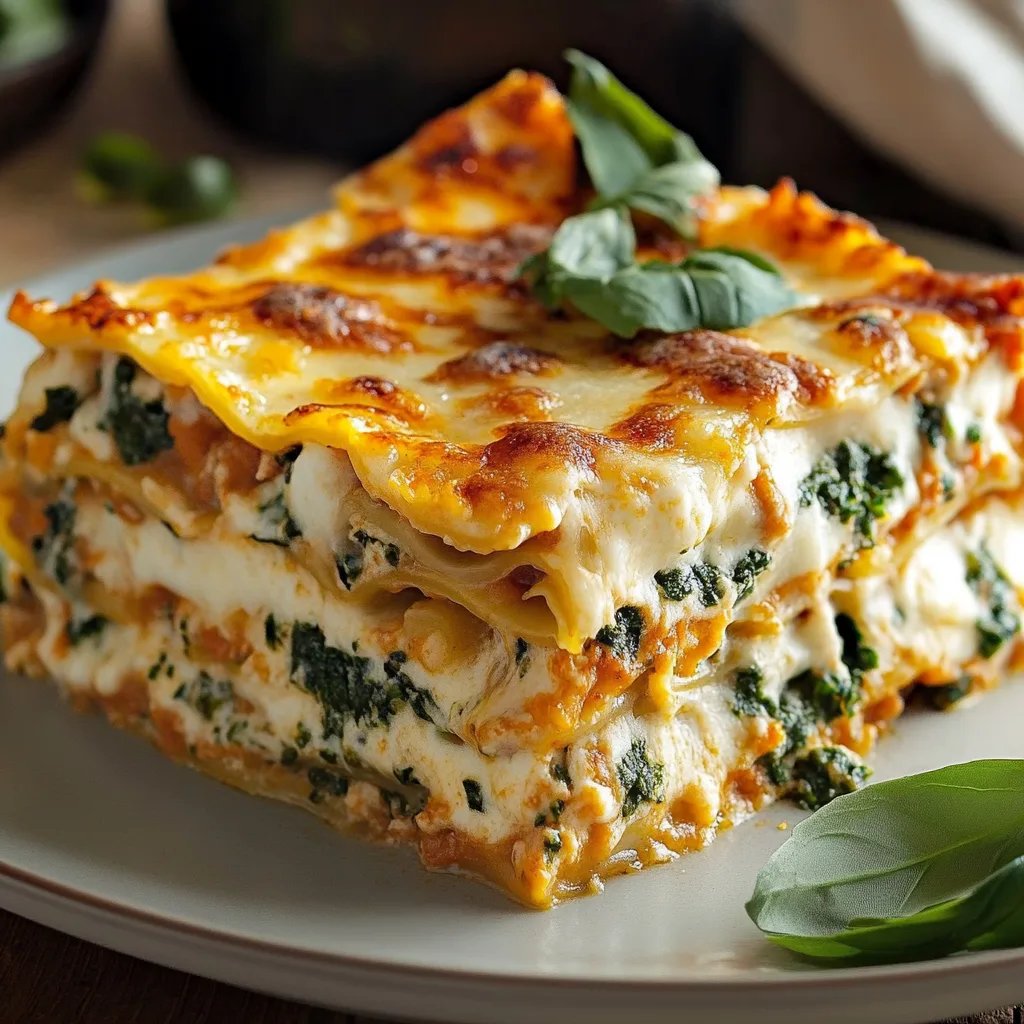 Kürbis-Spinat-Lasagne