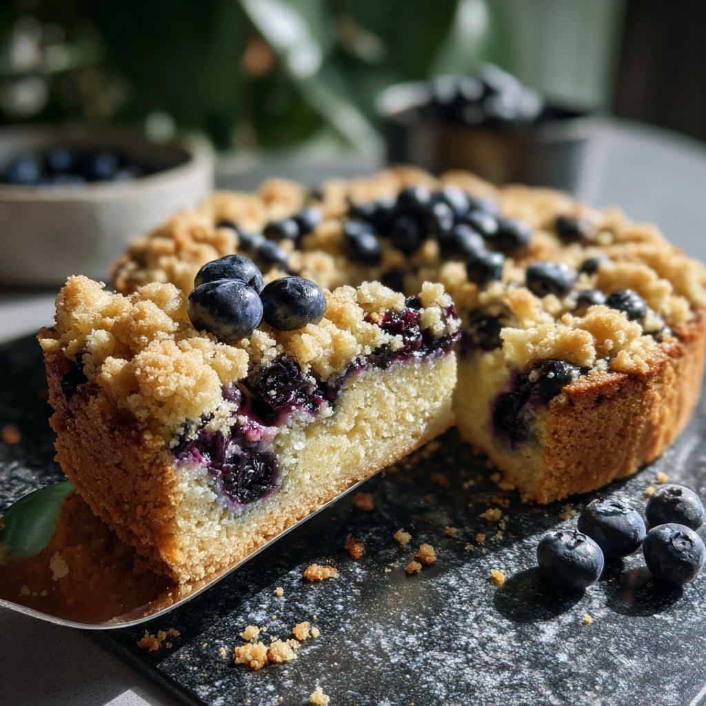 Streuselkuchen Mit Heidelbeeren