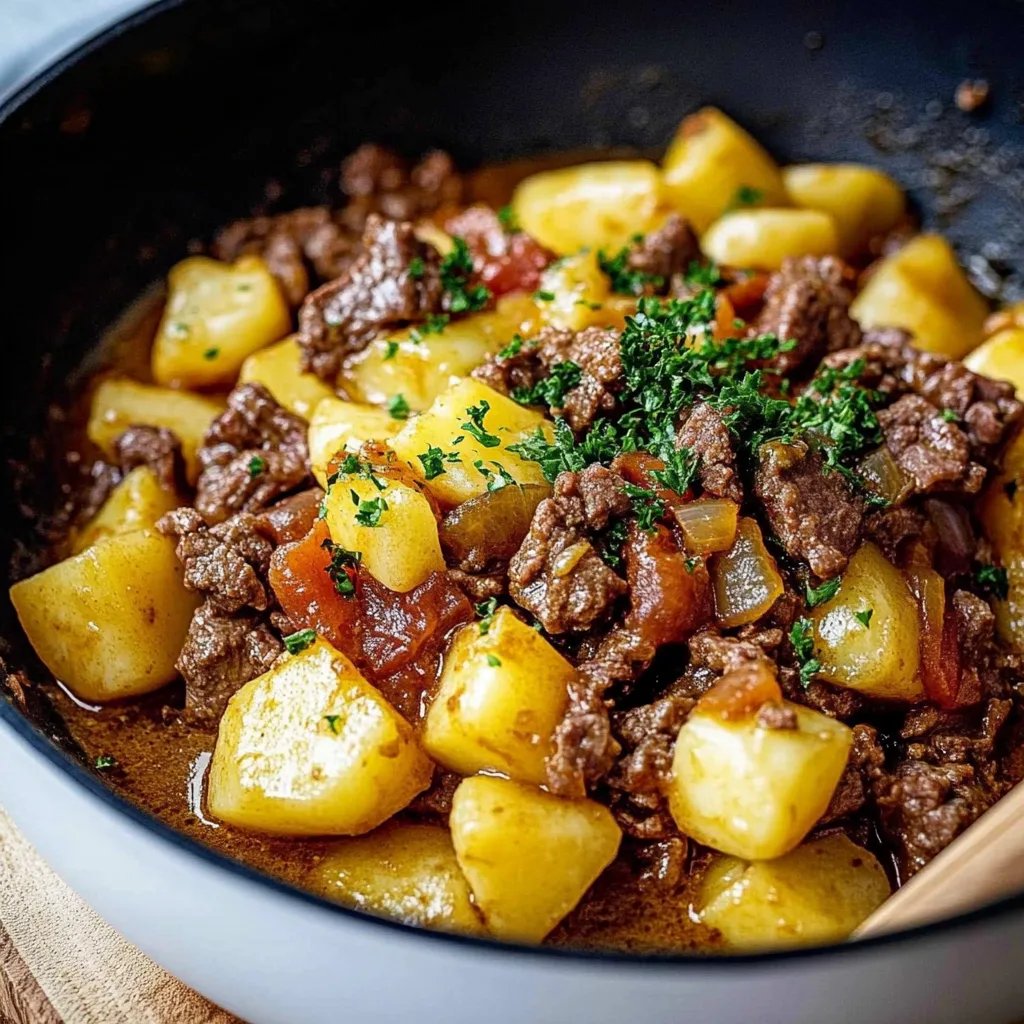 Kartoffelpfanne mit Hackfleisch