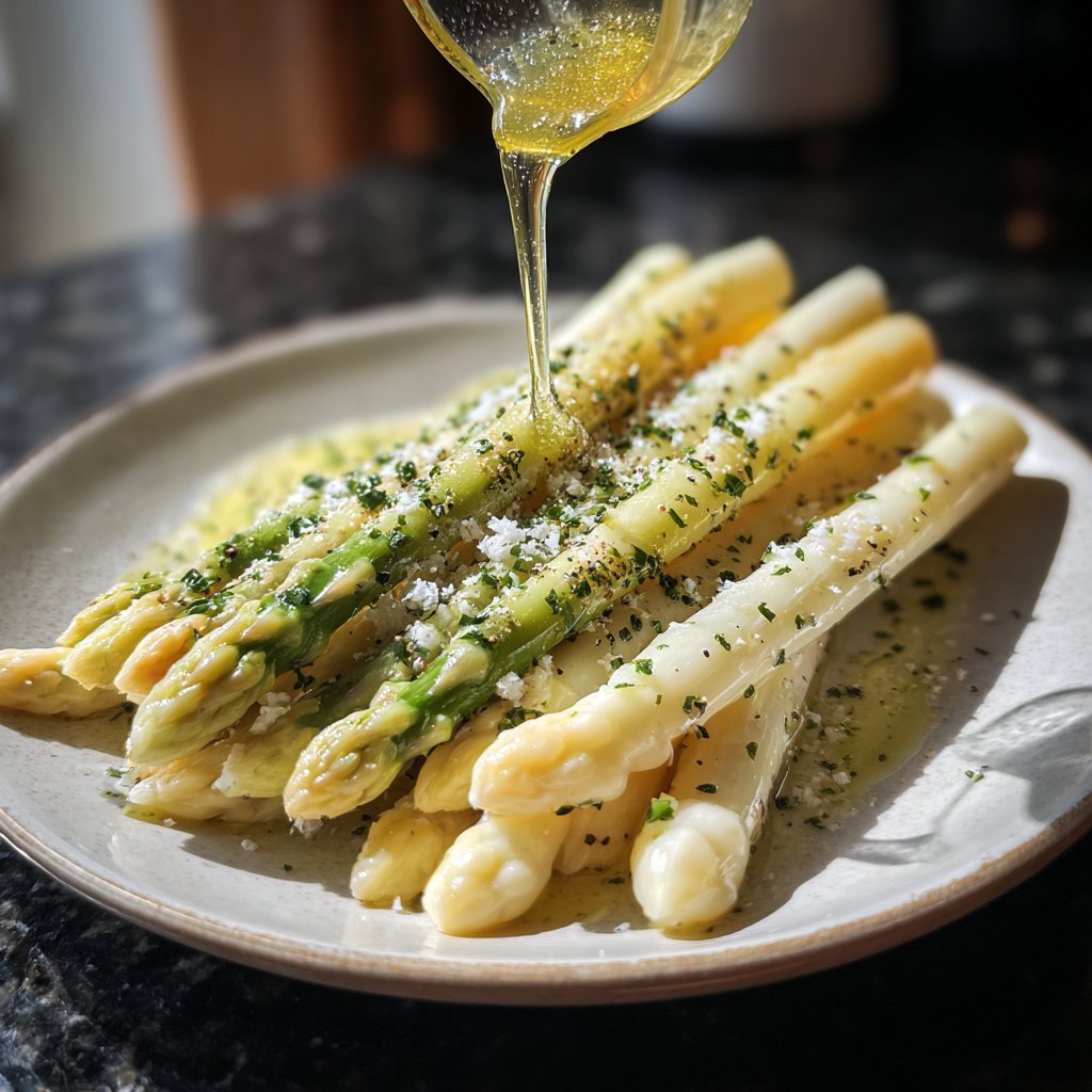 Grüner Spargel Mit Butter