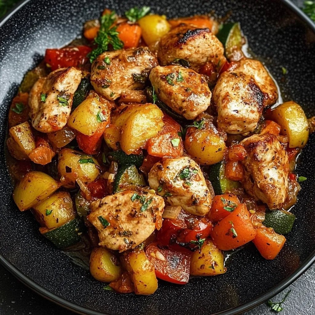 Leckere Low Carb Hähnchenpfanne mit Gemüse – Dein perfektes Abendessen!