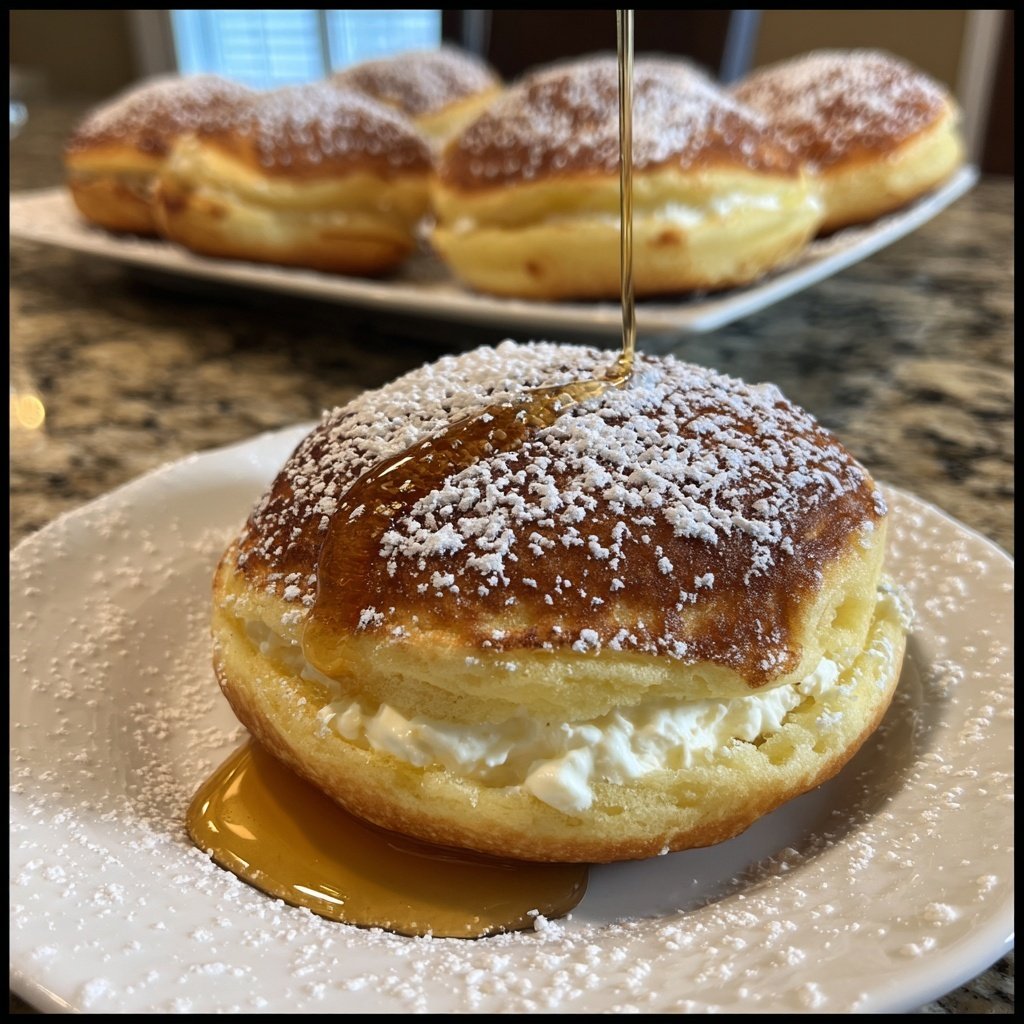 Pfannkuchen mit Quarkfüllung