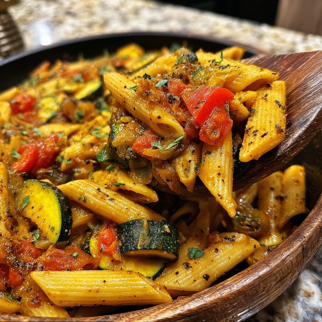 Penne mit Ofengemüse