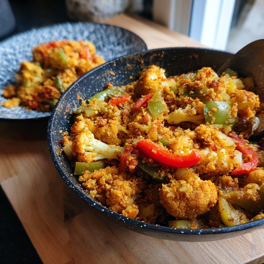 Blumenkohl Reis Pfanne