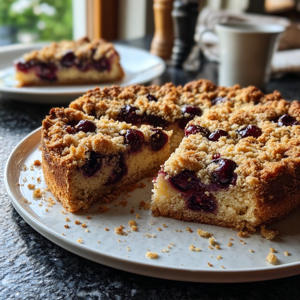 Streuselkuchen Mit Kirschen Vom Blech