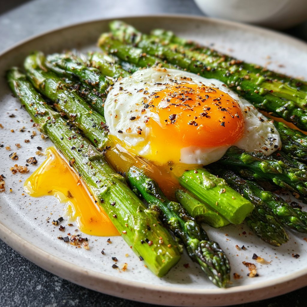 Grüner Spargel Mit Ei