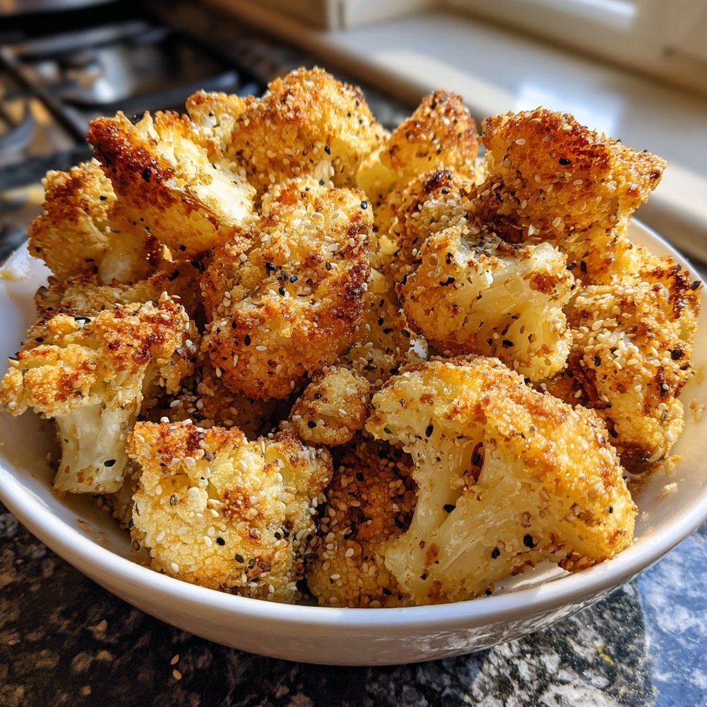 Blumenkohl paniert mit Sesam