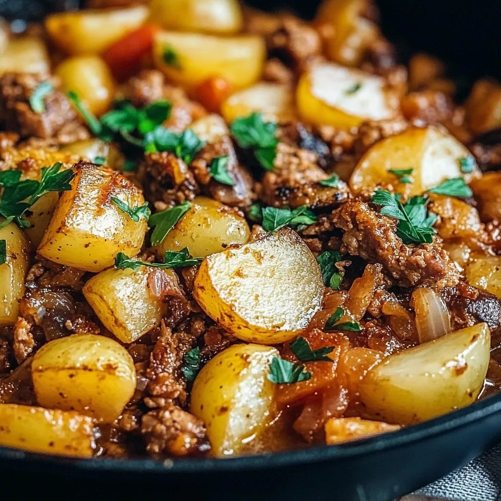 Kartoffelpfanne mit Hackfleisch