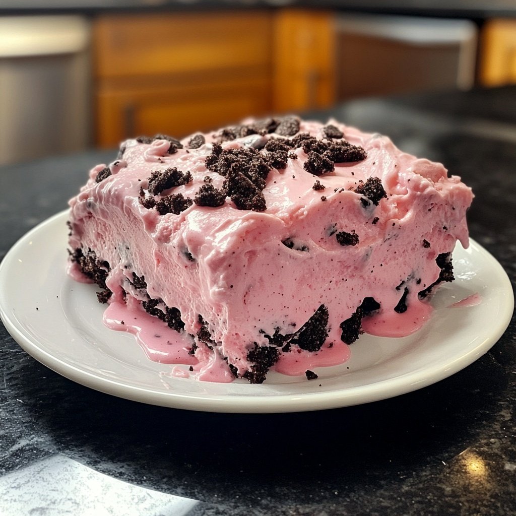 Himbeer-Oreo-Dessert